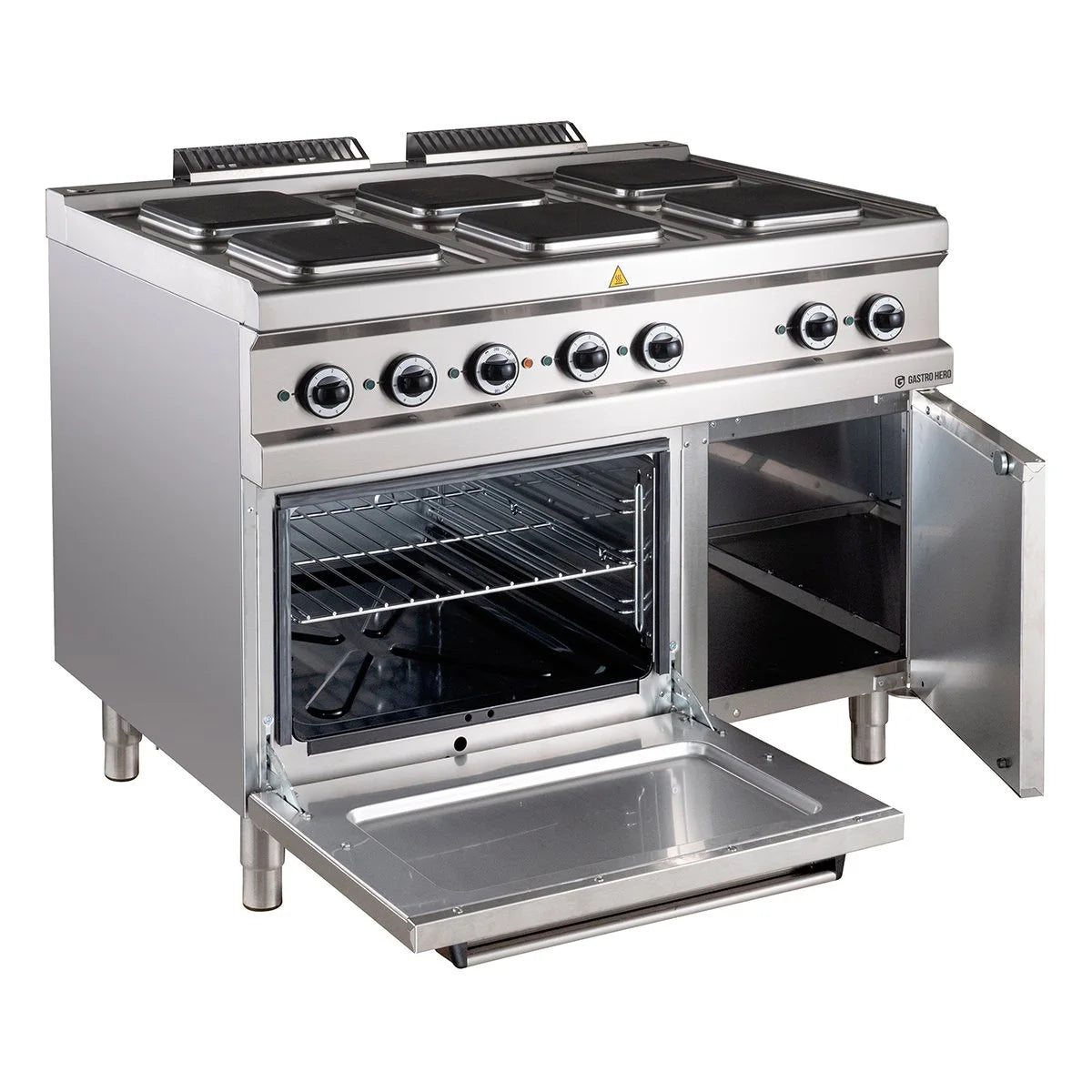 Elektroherd Serie 700 - 110/70 mit Elektrobackofen - 6 quadratische Kochfelder - 20,9 kW