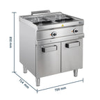 Elektrofritteuse Serie 700 - 70/70 - 13+13 Liter