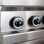 Gasherd Serie 700 - 70/70 mit Elektrobackofen, Umluft  - 4 Kochstellen - 30,6 kW