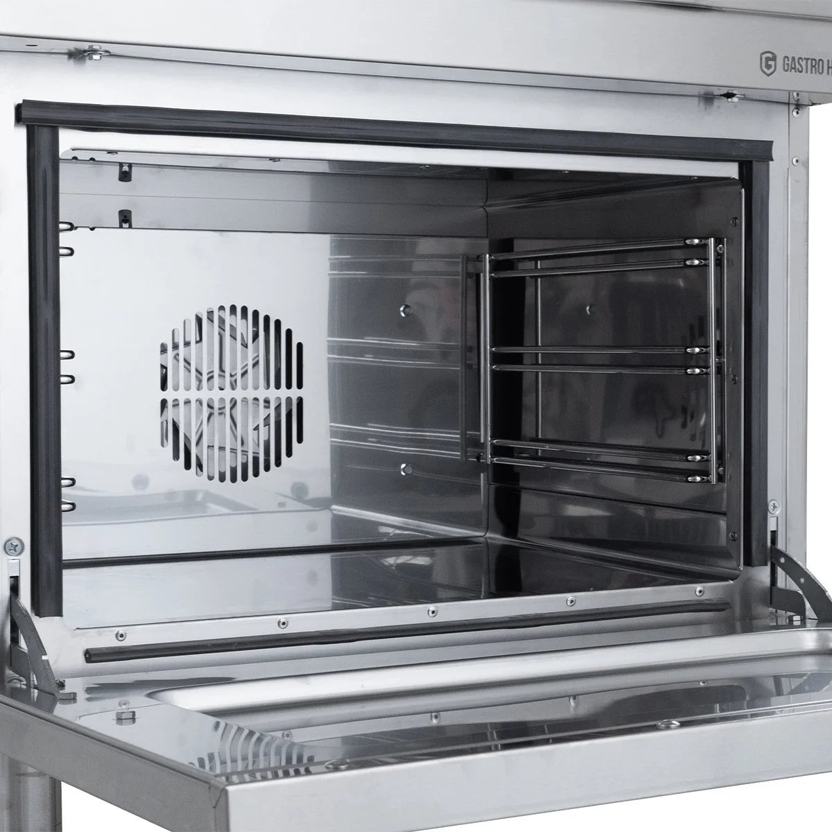 Gasherd Serie 700 - 70/70 mit Elektrobackofen, Umluft  - 4 Kochstellen - 30,6 kW