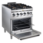 Gasherd Serie 700 - 70/70 mit Gasbackofen - 4 Kochstellen - 34 kW
