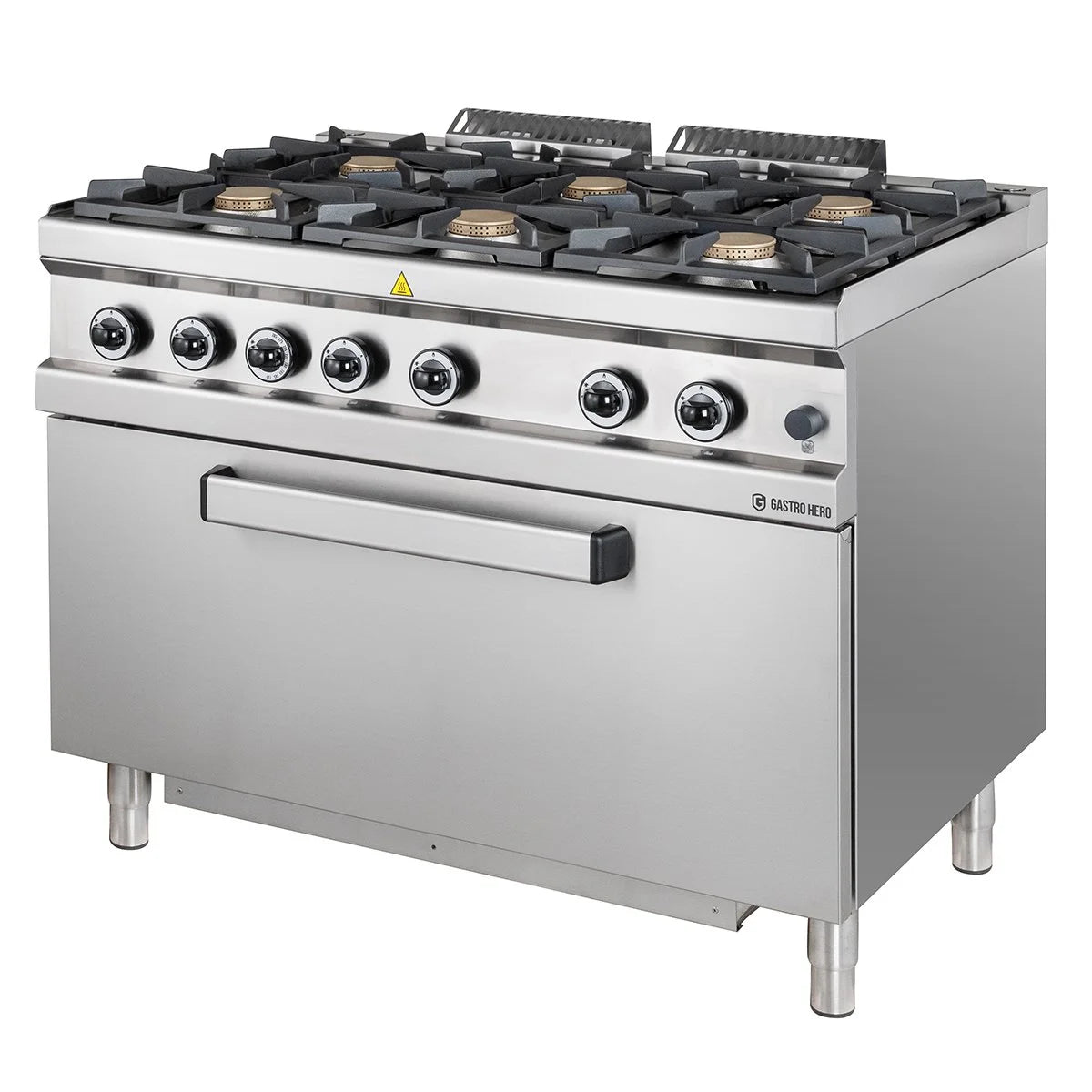 Gasherd Serie 700 - 110/70 mit Gasbackofen - 6 Kochstellen - 42 kW