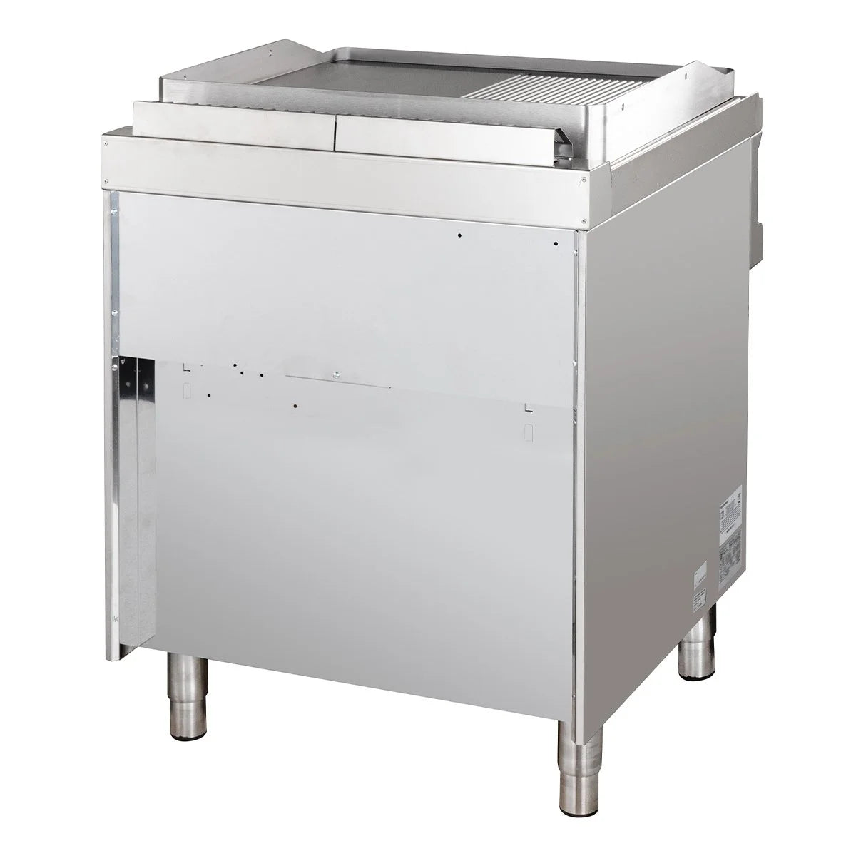 Gasgrillplatte Serie 700 - 70/70 - ½ glatt, ½ gerillt