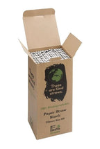 Fiesta Green biologisch abbaubare Papiertrinkhalme schwarz - 250 Stk