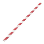 Pailles en papier Fiesta Green 210 mm - blanc/rouge - 250 pcs