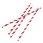 Pailles en papier Fiesta Green 210 mm - blanc/rouge - 250 pcs