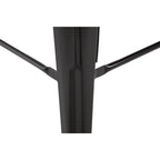 Bolero tabourets de bar bistro hauts en acier noirs - lot de 4