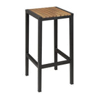 Tabourets de bar Bolero en acier et bois d’acacia - lot de 2