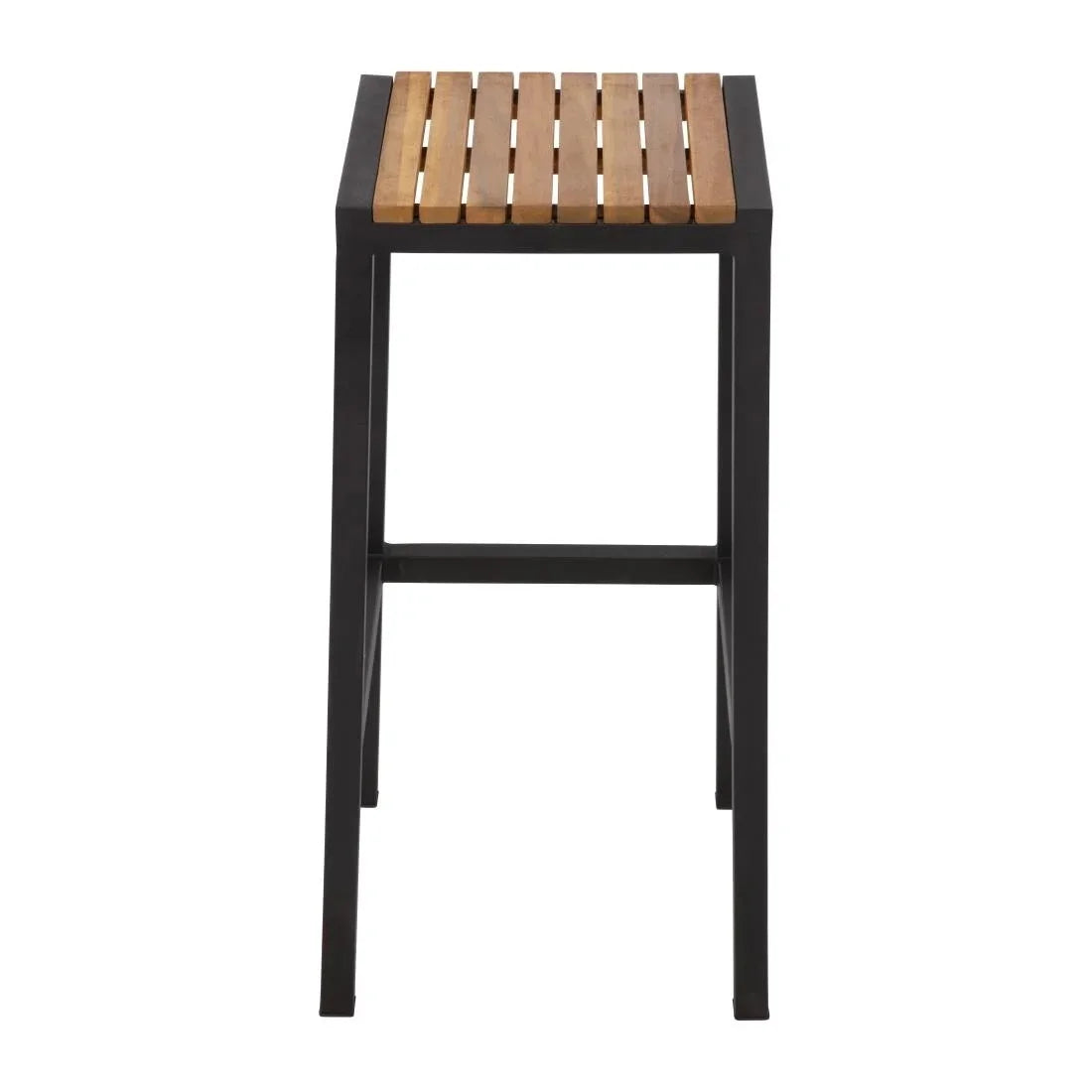 Tabourets de bar Bolero en acier et bois d’acacia - lot de 2