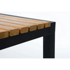 Tabourets de bar Bolero en acier et bois d’acacia - lot de 2