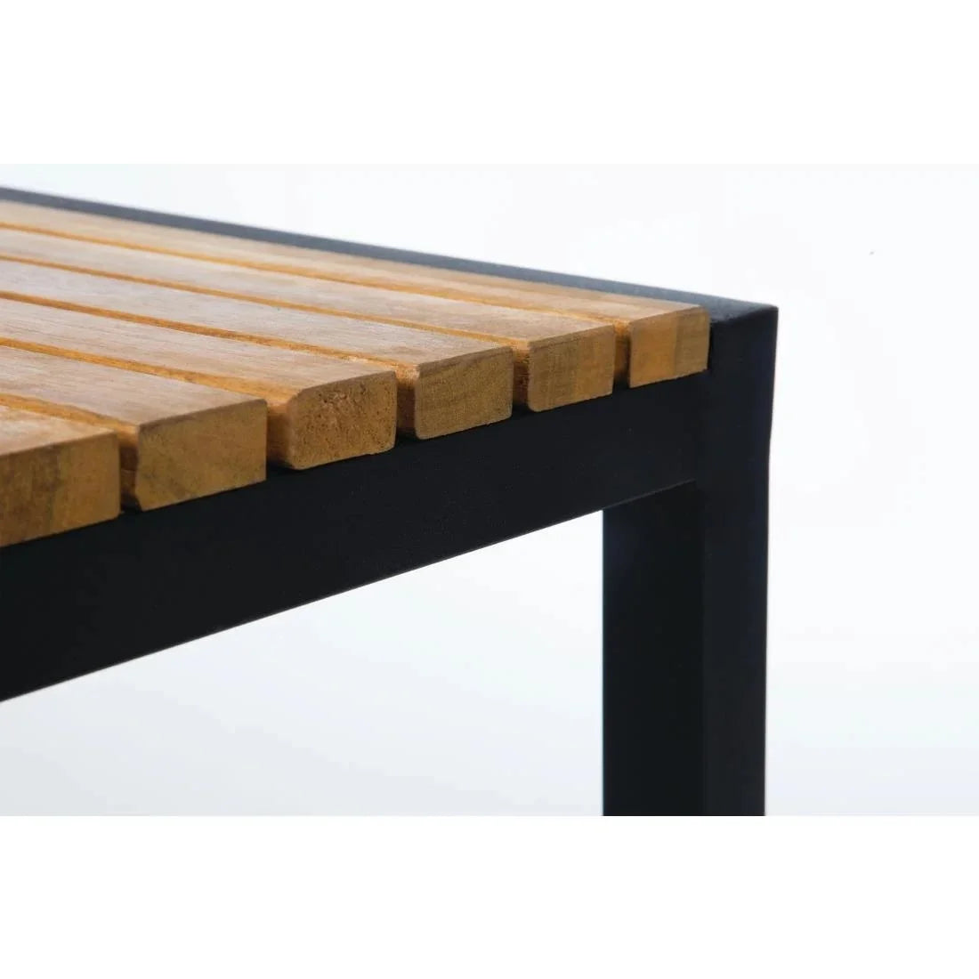 Tabourets de bar Bolero en acier et bois d’acacia - lot de 2