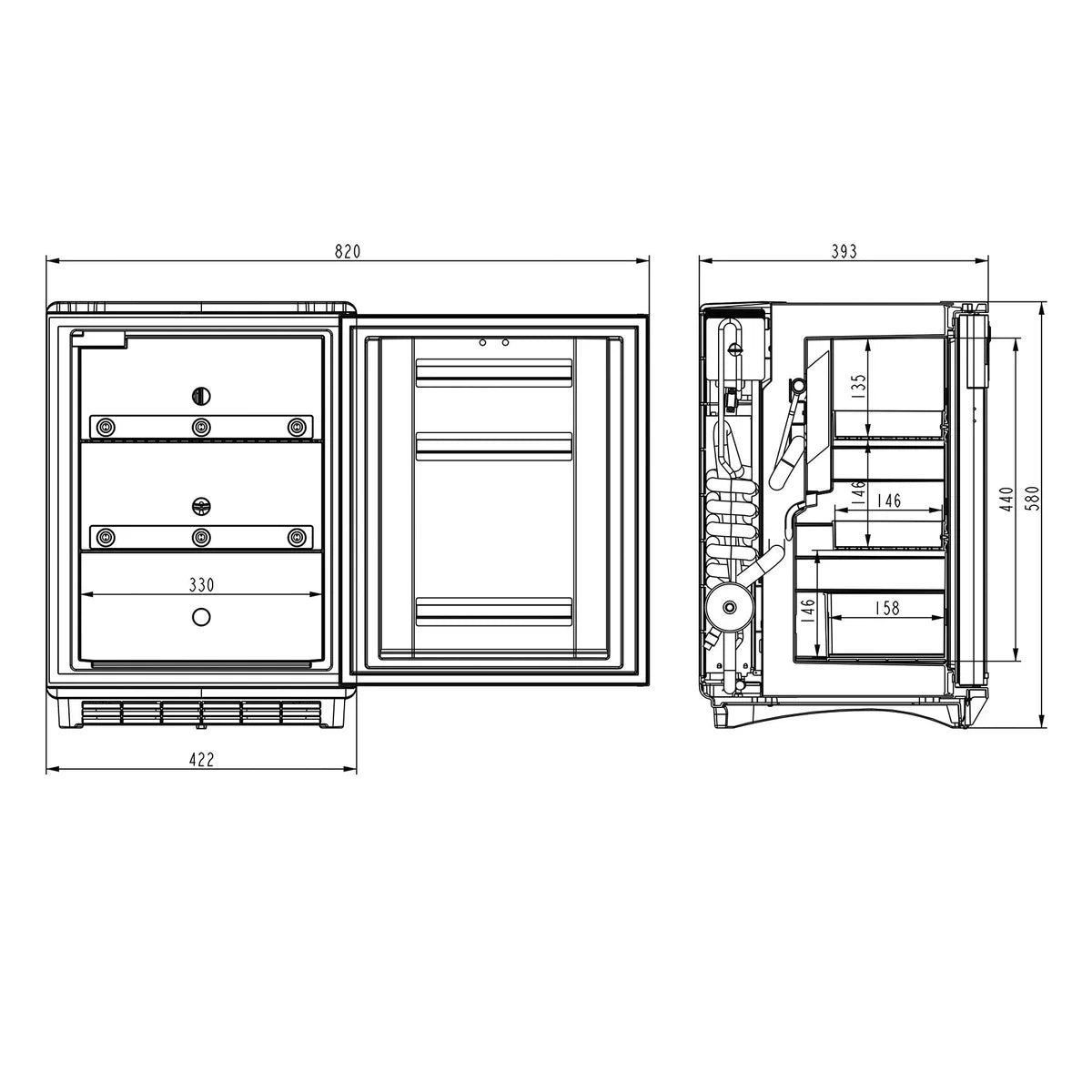 Dometic Medikamentenkühlschrank DS 301H