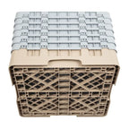 Cambro Panier de lavage pour verres beige avec 36 compartiments hauteur de verre max 29,8cm