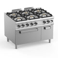 Cuisinière à gaz Série 900 - 120/90 avec four à gaz - 6 feux - 61 kW