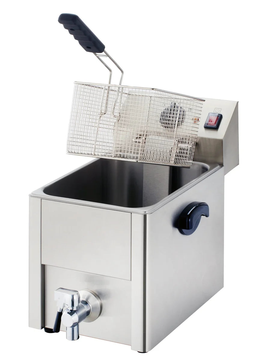 Friteuse électrique ECO 10 litres avec robinet de vidange