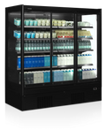 Tefcold Supermarché Vitrine réfrigérée murale Multideck EXTRA1875CD noir