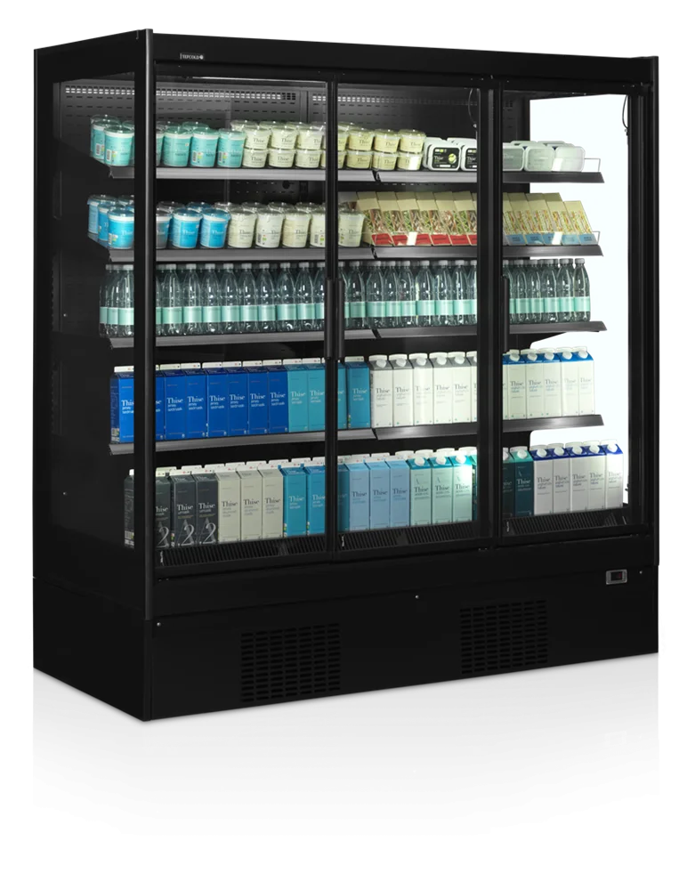 Tefcold Supermarché Vitrine réfrigérée murale Multideck EXTRA1875CD noir