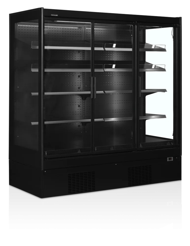 Tefcold Supermarché Vitrine réfrigérée murale Multideck EXTRA1875CD noir
