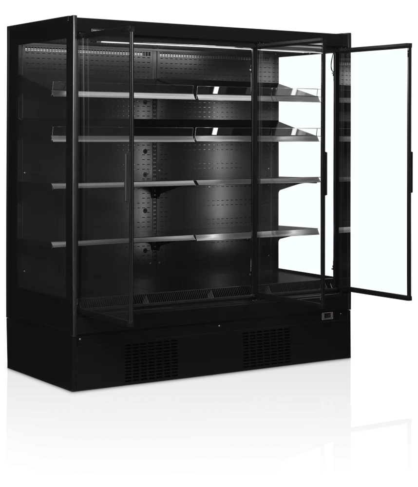 Tefcold Supermarché Vitrine réfrigérée murale Multideck EXTRA1875CD noir