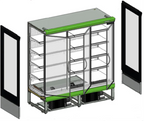 Vitrine réfrigérée murale de supermarché Tefcold Multideck EXTRA2500CD noire