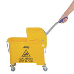 Jantex Moppeimer mit Mopppresse gelb 20L
