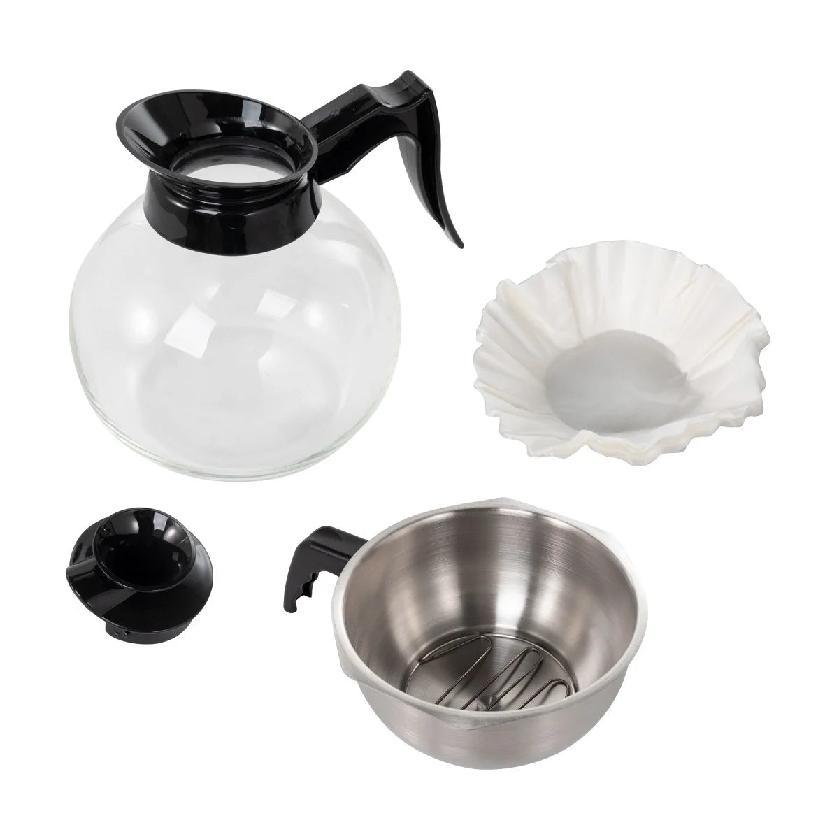 Filterkaffeemaschine ECO 2 Liter schwarz inkl. Glaskanne, 100 Tassen/Std., Professionelle Kaffeemaschine