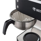 Machine à café filtre ECO 2x 2 litres noire avec 2 verseuses en verre incluses, 200 tasses/heure, machine à café professionnelle grande capacité