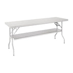 Table de travail pliante en acier inoxydable Vogue 1830x610x780