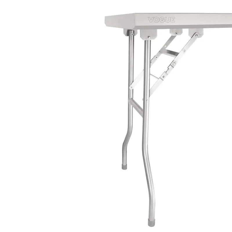 Table de travail pliante en acier inoxydable Vogue 1830x610x780