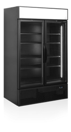Tefcold Getränkekühlschrank FSC1200HBLACK schwarz