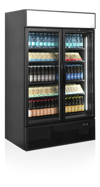 Tefcold Getränkekühlschrank FSC1200HBLACK schwarz