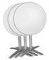 Bolero Klappbares Tischgestell Aluminium  680 mm