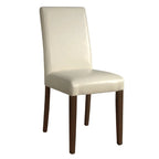 Chaises de salle à manger Bolero en similicuir crème - 2 pièces