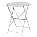 Bolero Terrassentisch Ø600 mm Stahl Grau, klappbar