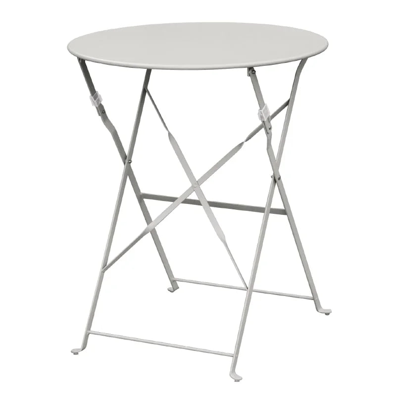 Bolero Terrassentisch Ø600 mm Stahl Grau, klappbar