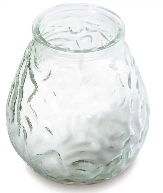 Bougies vénitiennes Bolsius Lowboy, coloris transparent - 12 pièces