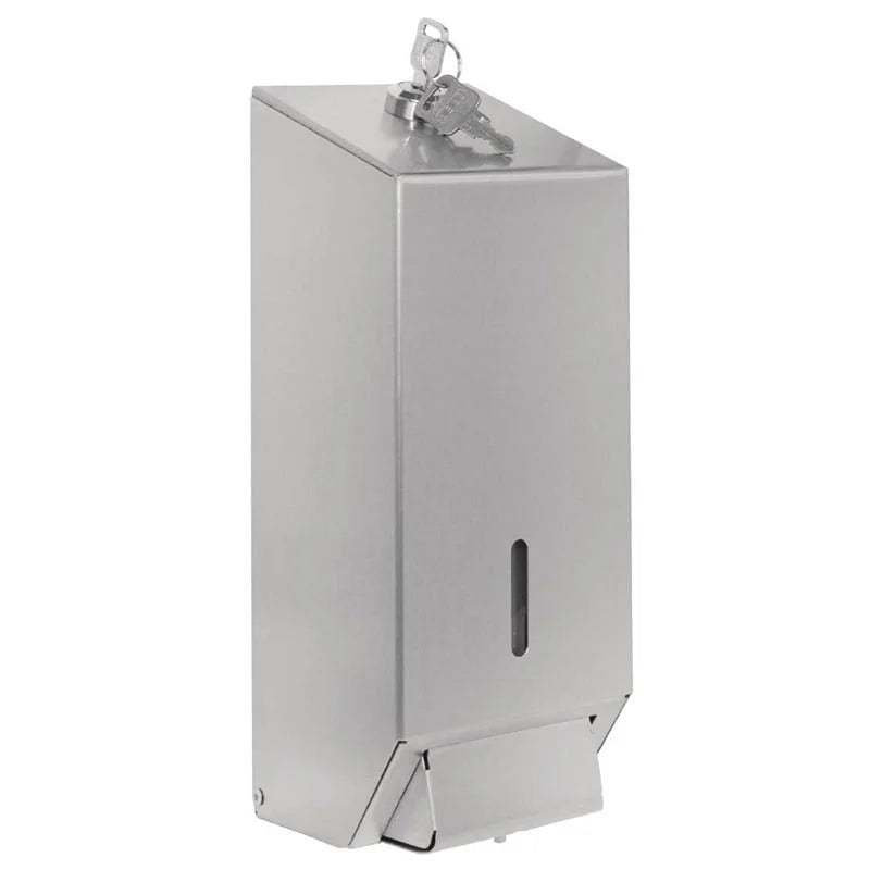 Distributeur de savon Jantex 1 litre en acier inoxydable