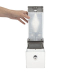 Distributeur de savon Jantex 1 litre en acier inoxydable