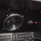 Getränkekühlschrank GK-360BB, 360 Liter Kühlraumvolumen, 4 verstellbare Einlegeböden, Innenbeleuchtung, Abschließbar, Schwarz