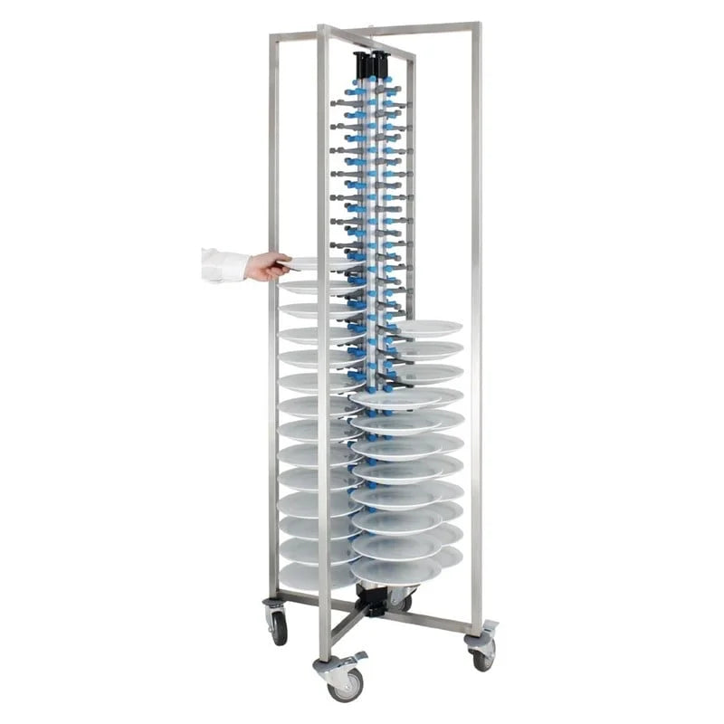 Vogue chariot mobile pour assiettes pour 84 assiettes