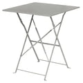 Table de terrasse Bolero 600x600 mm, acier gris, pliante