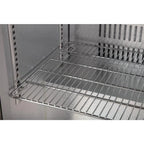 Polar Serie G Edelstahl Barkühlschrank mit 2 Klapptüren 208L