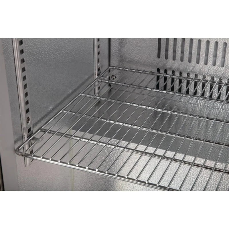 Polar Serie G Edelstahl Barkühlschrank mit 2 Klapptüren 208L