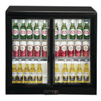 Arrière-bar réfrigéré Polar Série G avec 2 portes coulissantes 198 L