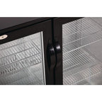 Arrière-bar réfrigéré Polar Série G modèle bas 3 portes battantes 320L