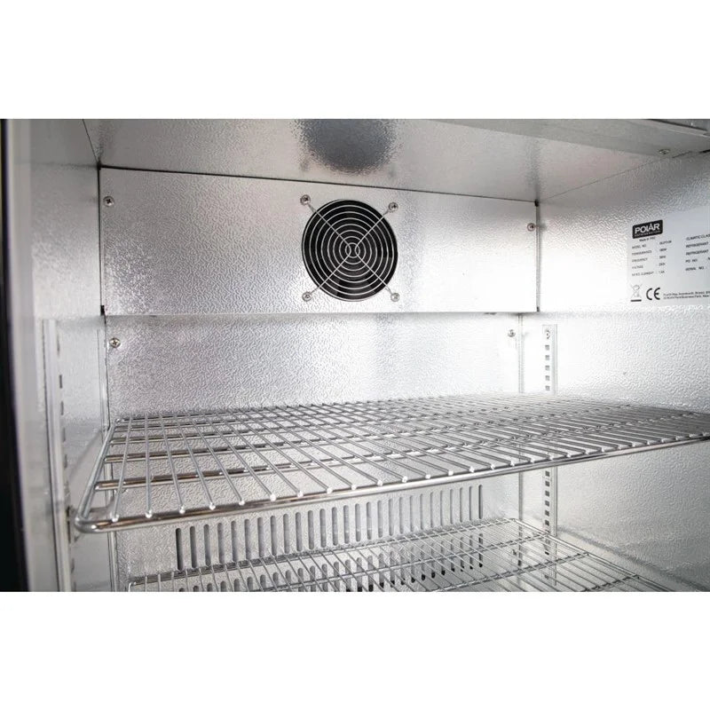 Polar G-Serie Barkühlschrank mit 1 verdeckten Klapptür 138 Liter