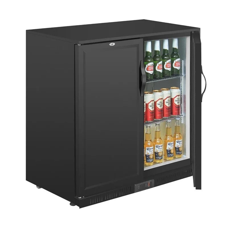 Arrière-bar Polar Série G avec 2 portes abattantes pleines 208 Litres