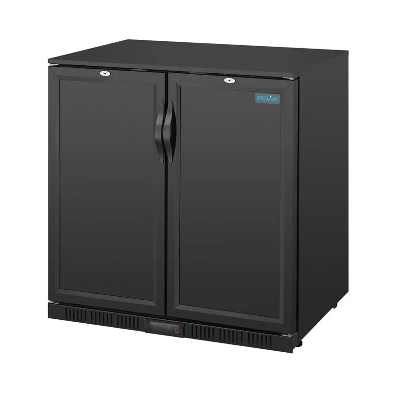 Arrière-bar Polar Série G avec 2 portes abattantes pleines 208 Litres