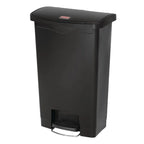 Rubbermaid Slim Jim Front Step Pedaleimer schwarz 50L