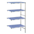 Tournus Système de rayonnage modulaire - ANGLE - 4 niveaux - 165,3x50x175cm